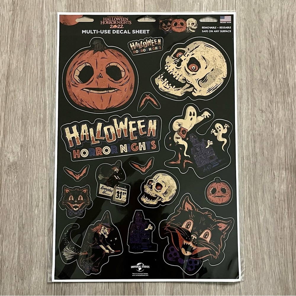Universal Studios Halloween Horror Nights HHN 2022 Lil Boo Decal Sticker Set